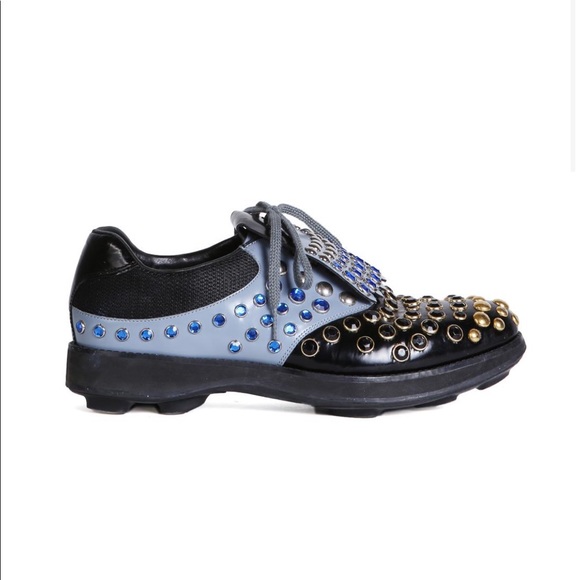prada rhinestone shoes